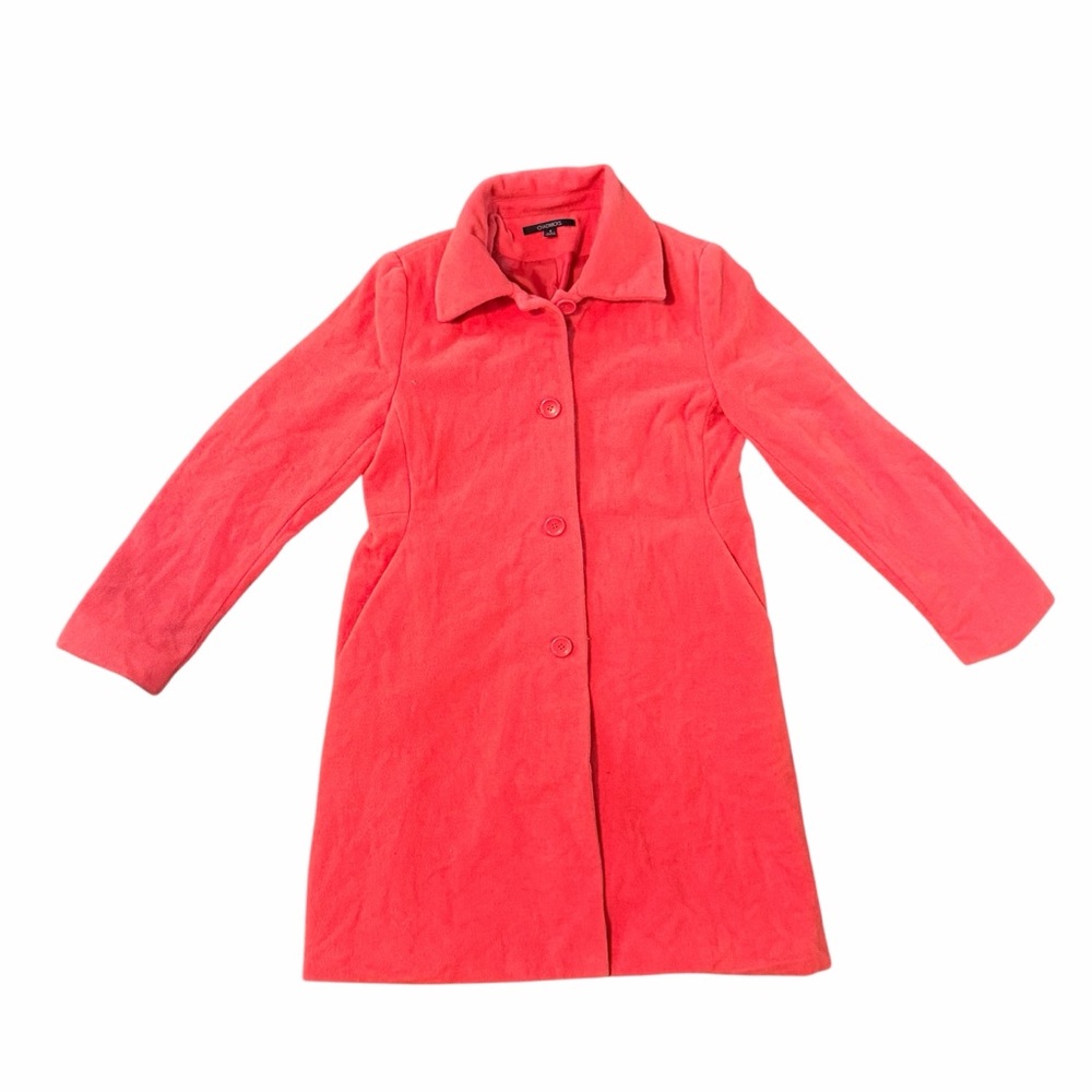 Chadwick’s Orange Wool Coat | Women’s Size 4 | Classic Tailored Outerwear